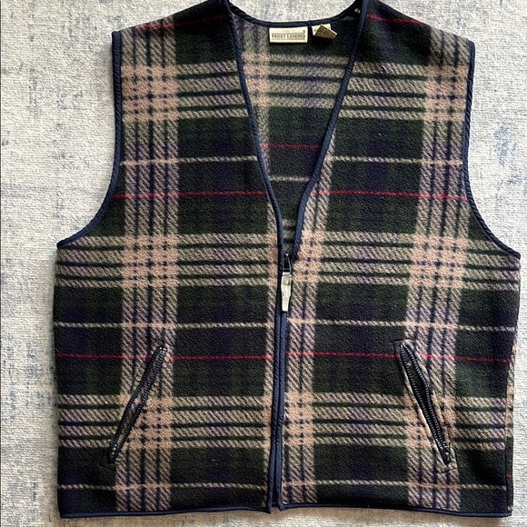 Pride’s Landing Other - Freeloader Men's Plaid Sweater Vest - Black and Green